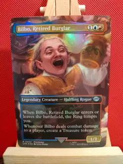 Bilbo, Retired Burglar FOIL (Borderless) - The Lord of the Rings - NM - MTG - Image 1