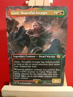 Gimli, Mournful Avenger (Borderless) - The Lord of the Rings - NM - MTG - Image 1