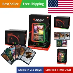 Magic: The Gathering Starter Commander Deck - Draconic Destruction Red-Green ... - Image 1