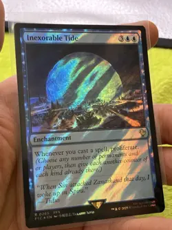 Magic MTG Final Fantasy Collector's Commander Surge Foil Inexorable Tide SP FFX - Image 1