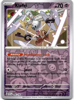 Klefki Reverse Holo Rare SV01: Scarlet & Violet Base Set 096/198 NM Pokemon - Image 1