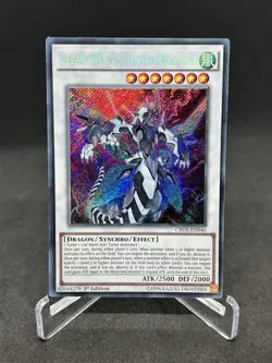 Yugioh Clear Wing Synchro Dragon CROS-EN046 Secret Rare 1st Edition NM - Image 1