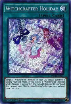 *** WITCHCRAFTER HOLIDAY *** 1ST EDITION SECRET RARE NM INCH-EN021 YUGIOH! - Image 1