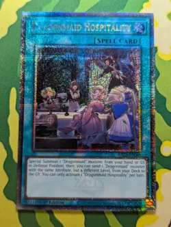 Yugioh - Dragonmaid Hospitality - RA03-EN068 - Quarter Century Secret Rare - NM - Image 1