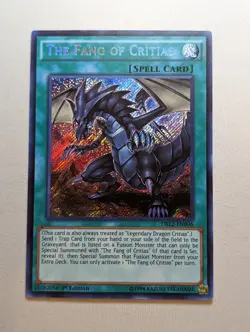 The Fang of Critias - 1st Edition - DRL2-EN006 - Secret Rare - Yugioh - LP - Image 1