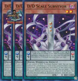 Yugioh! 3x D/D Scale Surveyor BLMM-EN042 Ultra Rare 1st Ed NM - Image 1