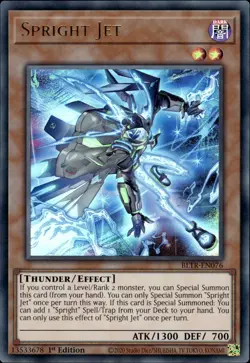 Spright Jet - Ultra Rare 1st Edition BLTR-EN076 - NM - YuGiOh - Image 1