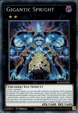 Gigantic Spright - Secret Rare 1st Edition BLTR-EN091 - NM - YuGiOh - Image 1