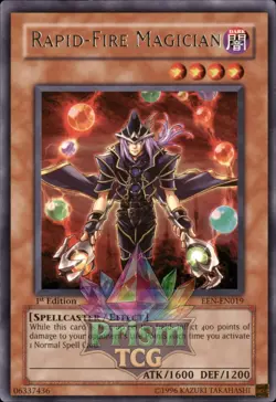 1st ed Rapid-Fire Magician rare EEN-EN019 Yugioh - Image 1