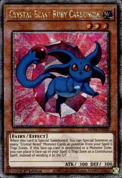 Crystal Beast Ruby Carbuncle - Quarter Century Secret MP24-EN020 - NM - YuGiOh - Image 1