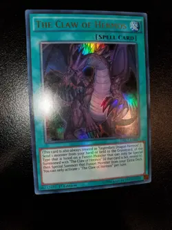 Yugioh The Claw Of Hermos UR 1st Ed. DRL3-EN067 Near Mint - Image 2