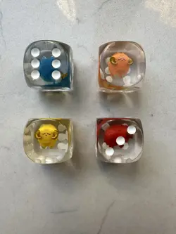 Scapegoat Yugioh Dice RFYGO High Quality Acrylic Jumbo 21mm Set Of 4 - Image 1