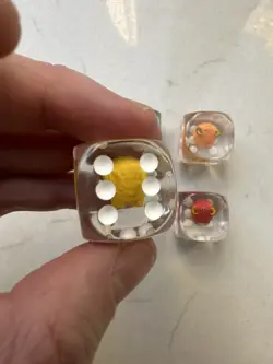 Scapegoat Yugioh Dice RFYGO High Quality Acrylic Jumbo 21mm Set Of 4 - Image 5