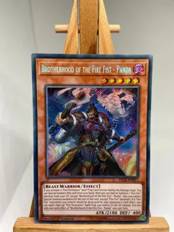 Brotherhood Of The Fire Fist Panda - Secret Rare 1st Ed FIGA-EN013 - NM - YuGiOh - Image 1