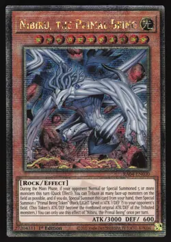 Nibiru, the Primal Being ALT ART - RA04-EN030 Quarter Century Secret Rare Yugioh - Image 1