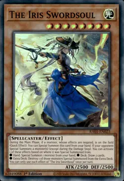 The Iris Swordsoul - Super Rare 1st Edition RA01-EN023 - NM - YuGiOh - Image 1
