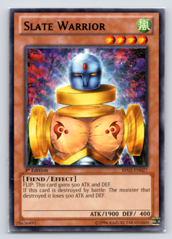 Slate Warrior - BP02-EN027 - Rare - 1st Edition Yugioh - Image 1