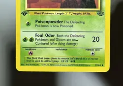 Gloom 37/64 (MP) 1st Edition Uncommon Jungle Set 1996 WOTC Pokemon Card - Image 4