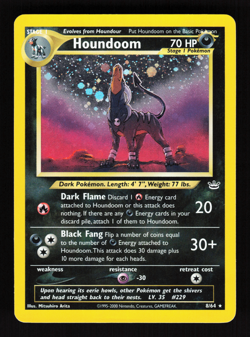 Houndoom 8/64 Neo Revelation Holo WOTC 2000 Pokemon Card - Image 1