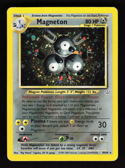 Magneton 10/64 Neo Revelation Holo WOTC 2000 Pokemon Card - Image 1