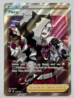 Piers 187/189 (NM) Ultra Rare Sword & Shield: Darkness Ablaze 2020 Pokemon Card - Image 1
