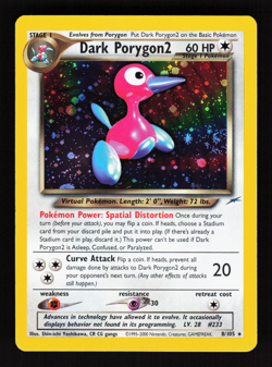 Dark Porygon 8/105 Neo Destiny Holo WOTC 2000 Pokemon Card - Image 1