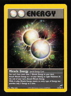 Miracle Energy 16/105 Neo Destiny Holo WOTC 2000 Pokemon Card - Image 1