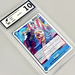 One Piece RARE PROMO Graded 10 Trading Card Game Buggy Manga Anime English Merch - Image 1