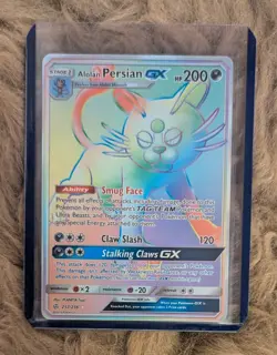 Alolan Persian GX - 257/236 - SM Cosmic Eclipse - Secret Rare Card NM - Image 1