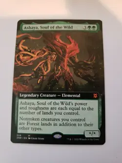 1x Ashaya, Soul of the Wild (Extended Art) 358 - Zendikar Rising NM x1 - Image 1