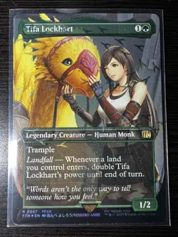 Tifa Lockhart (Borderless) (Chocobo Track Foil) Final Fantasy Foil FIN 0567 MTG - Image 1
