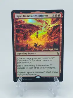 Jaya's Immolating Inferno - Dominaria - Prerelease Promo - MTG - Foil Rare - NM - Image 1