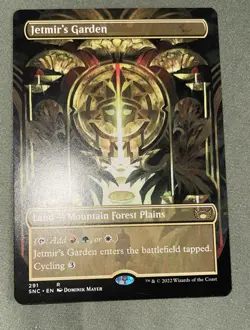 Jetmir's Garden (Borderless) Streets of New Capenna Regular mtg NM+ - Image 1