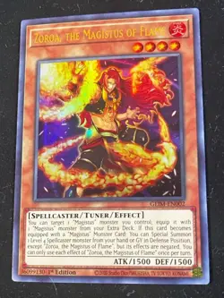 Yugioh Zoroa the Magistus of Flame GEIM-EN002 Genesis Impact Ultra Rare NM - Image 1