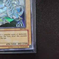 NM Blue-Eyes White Dragon JMP-001 Ultra Rare YuGiOh 600 - Image 2