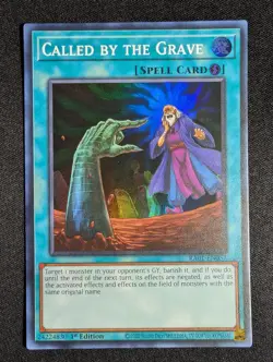 Yugioh - Called by the Grave RA01-EN057 1st Edition Super Rare NM - Image 1