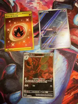 Lot of 3 Obsidian Flames Full Art and More Cards Pokemon TCG 2 NM 1 MP See Pics - Image 1