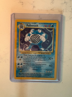 Poliwrath 013/102 Holo Unlimited Lightly Played Base Set Pokemon Card TCG - Image 1