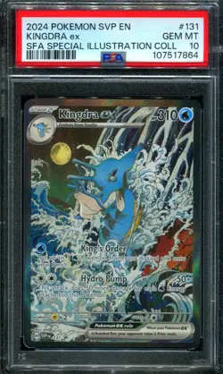 PSA 10 Kingdra ex SVP 131 Shrouded Fable Special Illustration Box Promo Card - Image 1