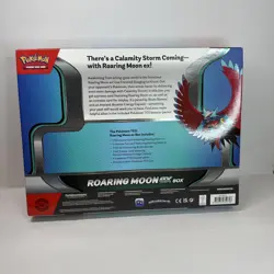 Pokemon TCG Roaring Moon Ex Box Sealed 4 Booster Packs Promo Cards Paradox Rift - Image 2