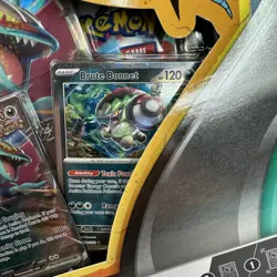 Pokemon TCG Roaring Moon Ex Box Sealed 4 Booster Packs Promo Cards Paradox Rift - Image 5