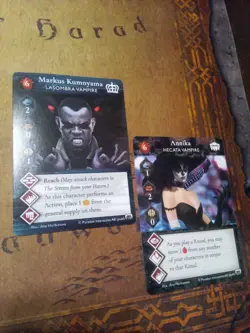 VAMPIRE THE MASQUERADE RIVALS CARD GAME PROMO ANNIKA, Hecata, MARKUS, Lasombra - Image 1
