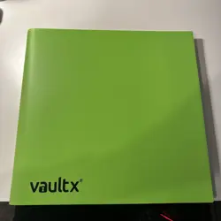 Vault X 12-Pocket Trading Card Strap Binder, 480 cards, Side-Loading - green - Image 1