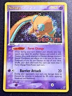 Deoxys 18/107 Defense Forme EX Deoxys Pokemon Card Reverse Holo Foil Rare HP - Image 1