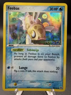 Pokemon Feebas 49/106 EX Emerald 2005 Reverse Holo Card NM Clean Holo - Image 1