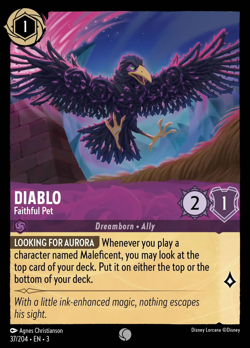 Diablo - Faithful Pet #37 Common | Lorcana: Into the Inklands Card - Image 1