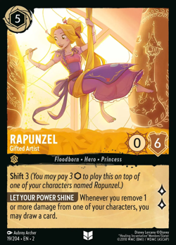 Rapunzel - Gifted Artist #19 Uncommon | Lorcana: Rise of the Floodborn Card - Image 1