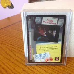 X-Files CCG Sleep Deprivation GenCon Promo Card - Image 1
