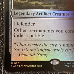 The Walls of Ba Sing Se #261 FOIL MTG Avatar: The Last Airbender TLA Mint - Image 5