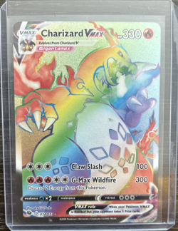 Pokemon TCG Charizard VMAX Champion's Path 074/073 Holo Secret Rare NM/M - Image 2